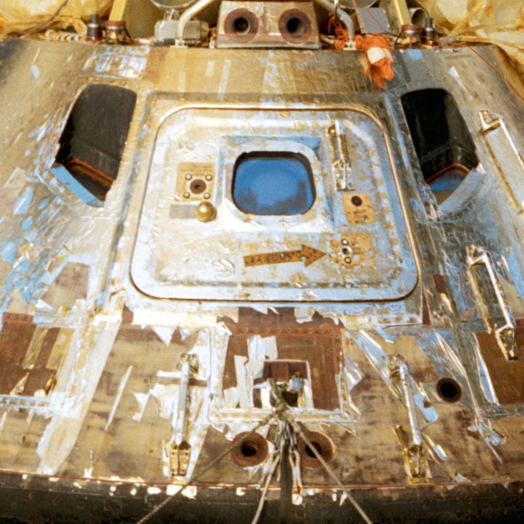 Apollo 11 Command Module in orbit